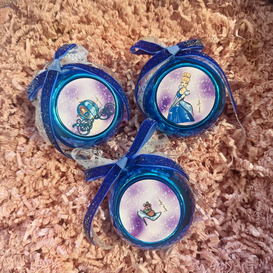 Σταχτοπούτα σετ -χριστουγεννιάτικες μπάλες