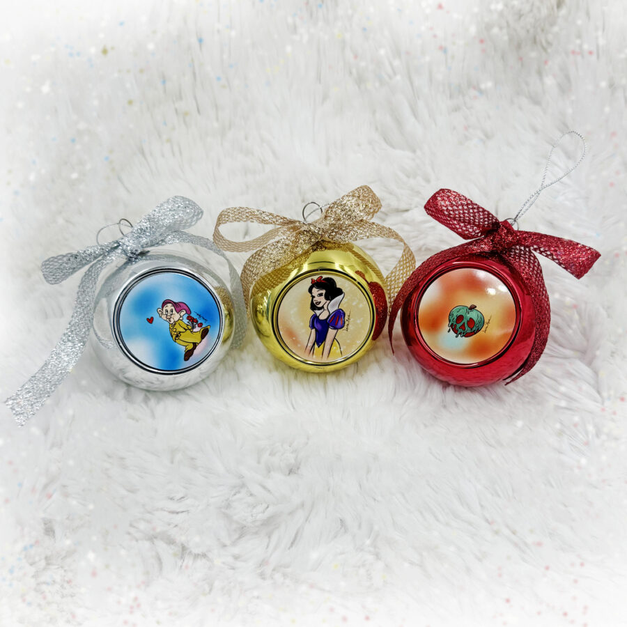 Σετ χριστουγεννιάτικες μπάλες-Χιονάτη