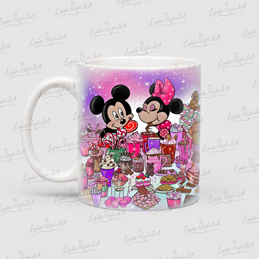 Mickey and Minnie Mouse